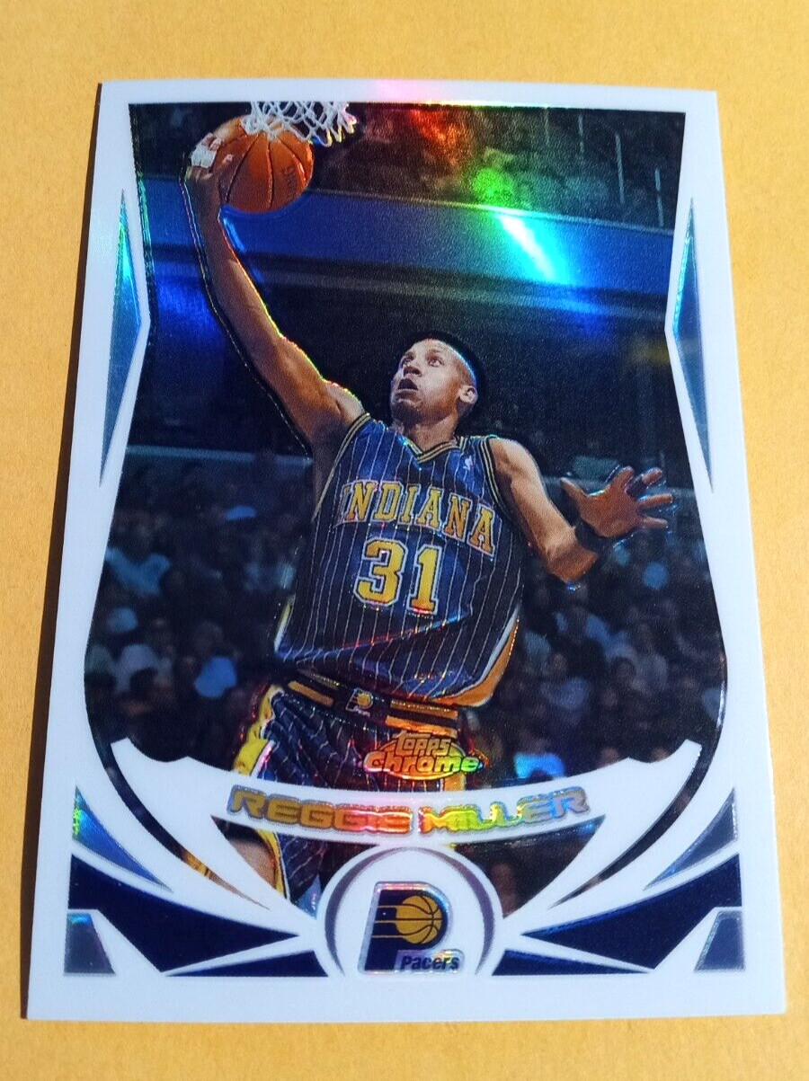 2004-05 Topps Chrome Reggie Miller Refractor #31 - Indiana Pacers
