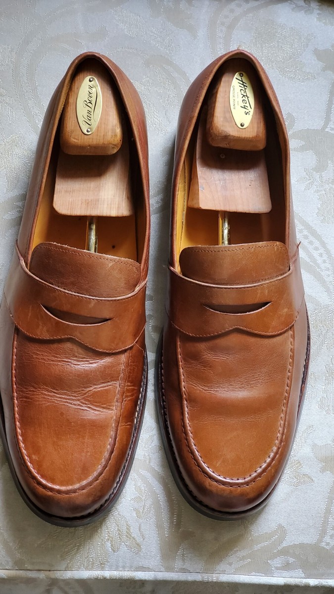 90s Polo by Ralph Lauren ペニーローファー ブラウン Polo Ralph Lauren PRL Cognac Brown Penny Loafer Slip On 14D US w