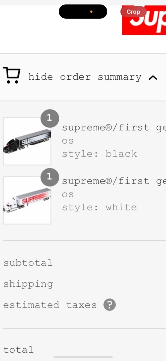 Supreme®/first gear truck Black / White Brand New | eBay