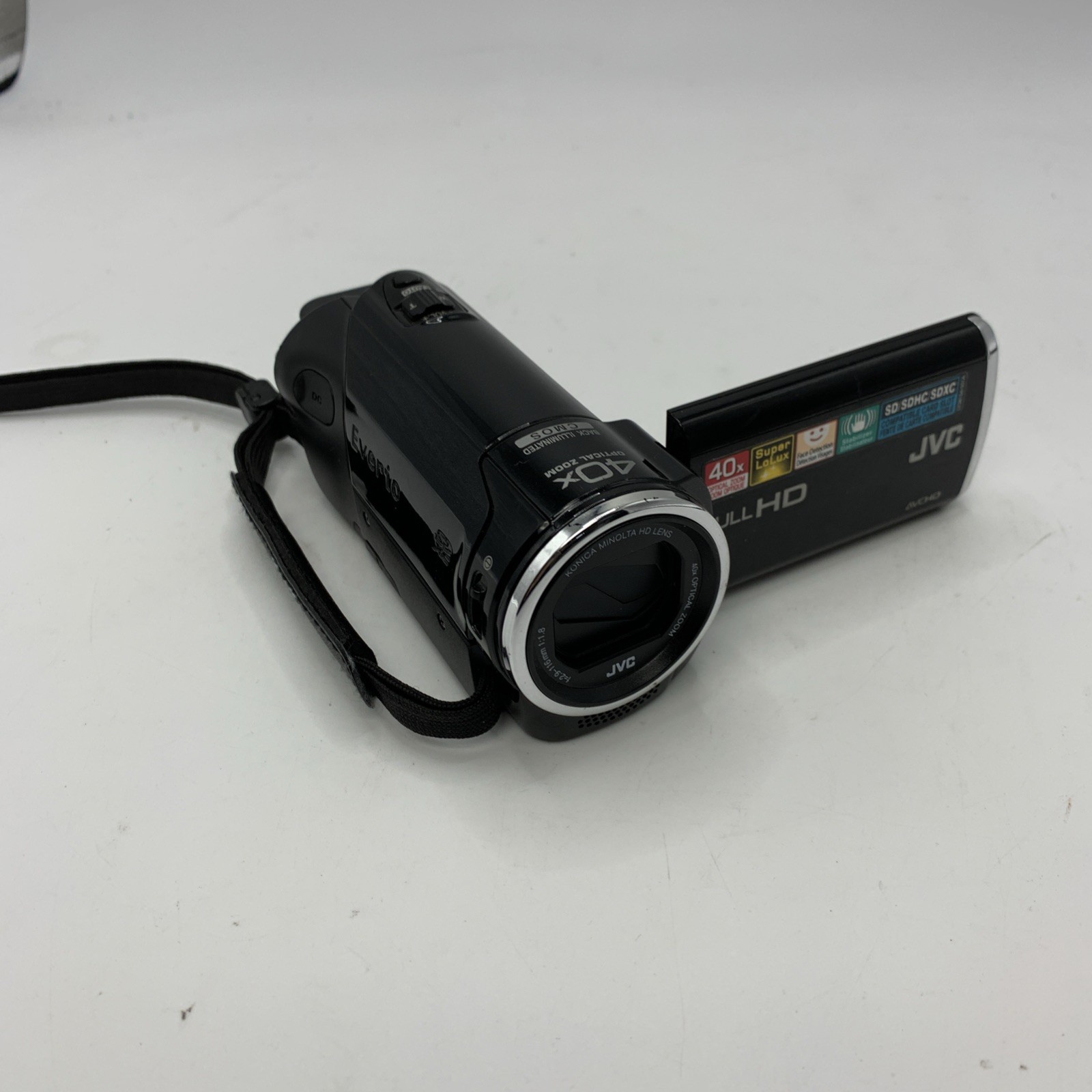 JVC Everio Camcorder Video Camera GZ-E10BU AVCHD W/Battery - UNTESTED