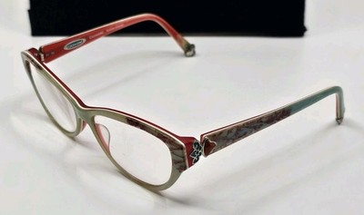 COCO SONG CV097 Eyeglasses Slow Imagination Col. 3 Teal Aqua Red FRAMES ONLY