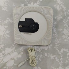 Minimalist CPD-4 Wall Mount CD Player with Remote Control White