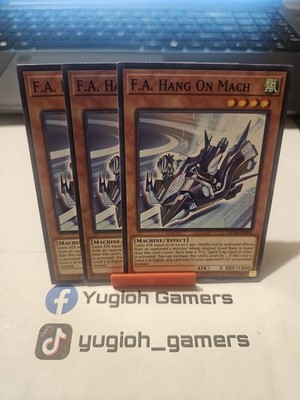 Yu-Gi-Oh F. A. Hang On Mach X3 MP18  1st Edition Common Light Played 