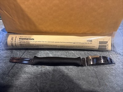 Pampered Chef   Grapefruit Knife #1265   Serrated Curved  Preowned