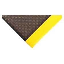 NOTRAX 417S0026BY Antifatigue Mat,Black,YllwBrdr,2ft.x6ft. 8EU22