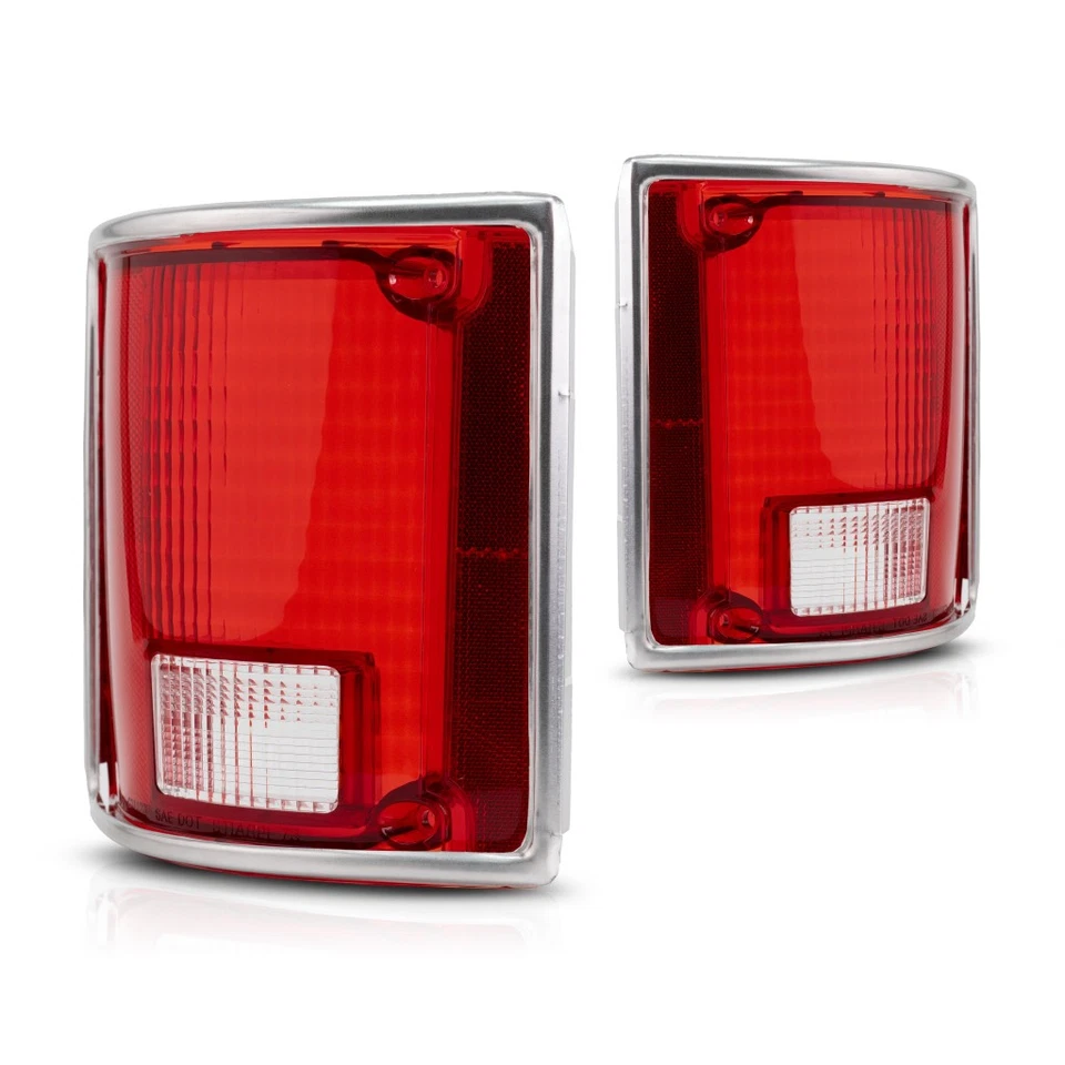 Par de lentes de luz trasera para GMC R2500 Suburban 1990 1991 lado conductor y pasajero Foto 3 de 4