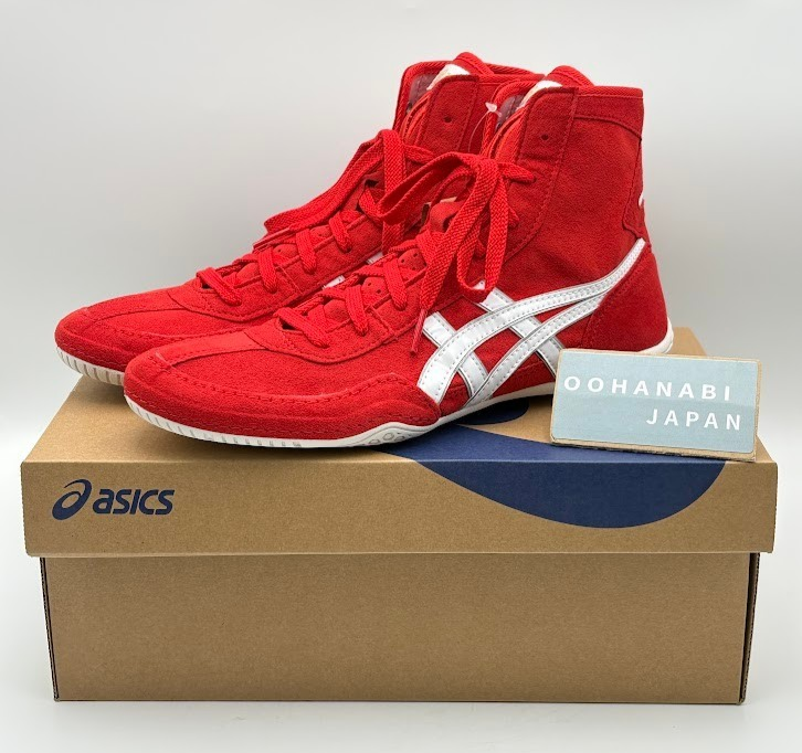ASICS EX-EO Wrestling Boxing Shoes 1083A001 TWR900 New model  Red White Silver