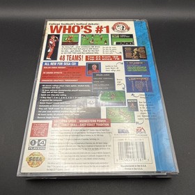 Bill Walsh College Football (Sega CD, 1993) CIB With Booklet Video Game