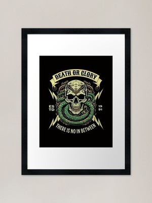 Death or Glory Framed Art Print Framed Wall Art Poster Canvas Print Picture