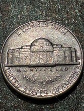 USA  Jefferson Nickel "Monticello" Reverse "5 Cents" Nickel Coin ‘D’ 1964