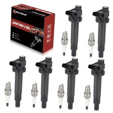 UF267 Ignition Coil Pack and Iridium Spark Plugs Set of 6 Compatible with