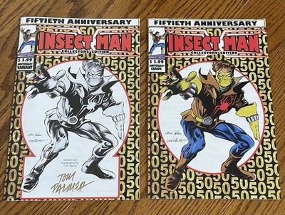 Tom Palmer AUTOGRAPHED Insect Man VARIANT limited to 400 copies Gold Ink, comic 