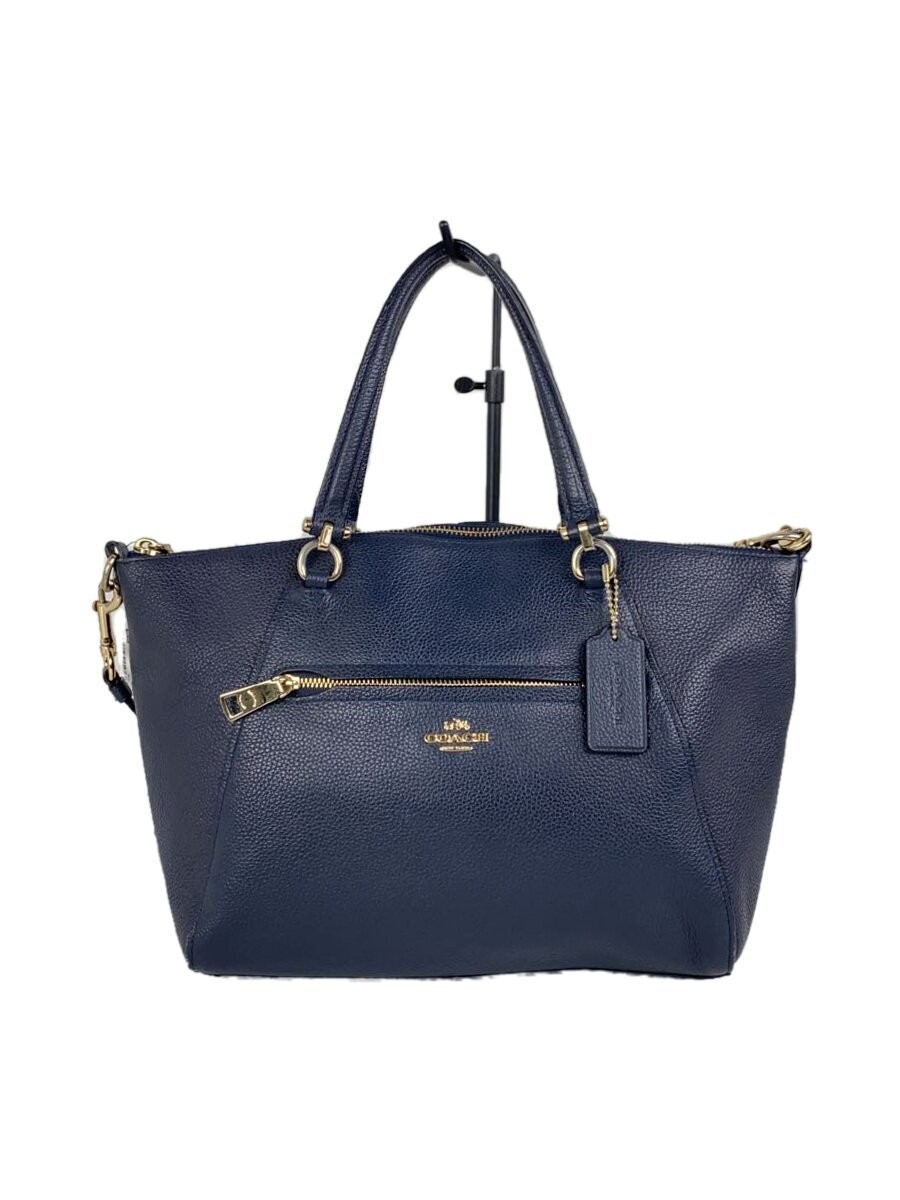 Authentic Coach Blue Shoulder Bag 9x23x25.5cm Pre-Owned Luxury