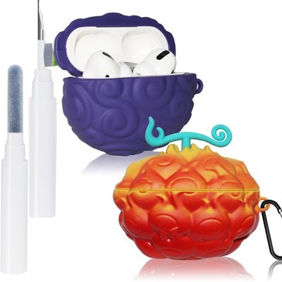 3D Silicone AirPods Pro Case Set with Cleaning Pen