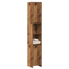 vidaXL Mobile da Bagno Legno Antico 30x30x183,5 cm in Truciolato