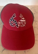 Realtree American Flag Antler Trucker Hat (Ne...
