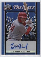 2023 Leaf Metal Thrillerz Blue Prismatic /9 Leonardo Bernal #T-LB1 Auto v1x