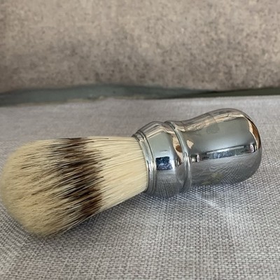 Omega No. 4 Silver Handle Marvy  Bristle Shaving Brush 5 