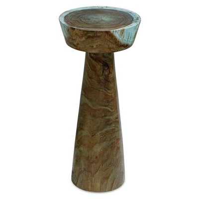Drink Table-24.5 Inches Tall and 11 Inches Wide-Blue/Green Finish -