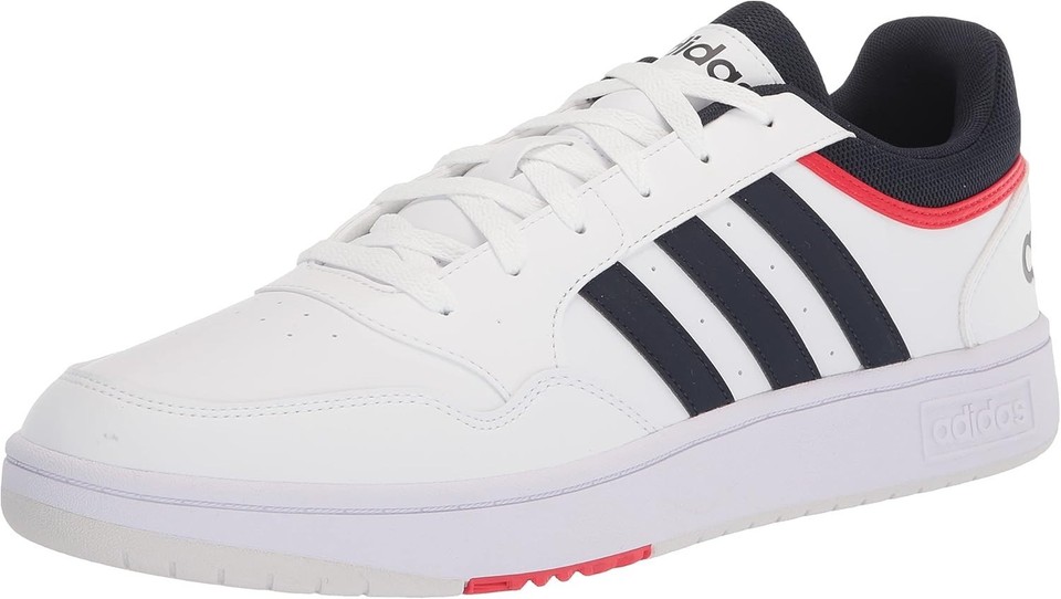Adidas Hoops 3.0 Low White Vivid Red for sale | eBay