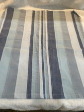 Mult colors of Blue Stripped Table Cloth 8 Matching Napkins. Great Condition