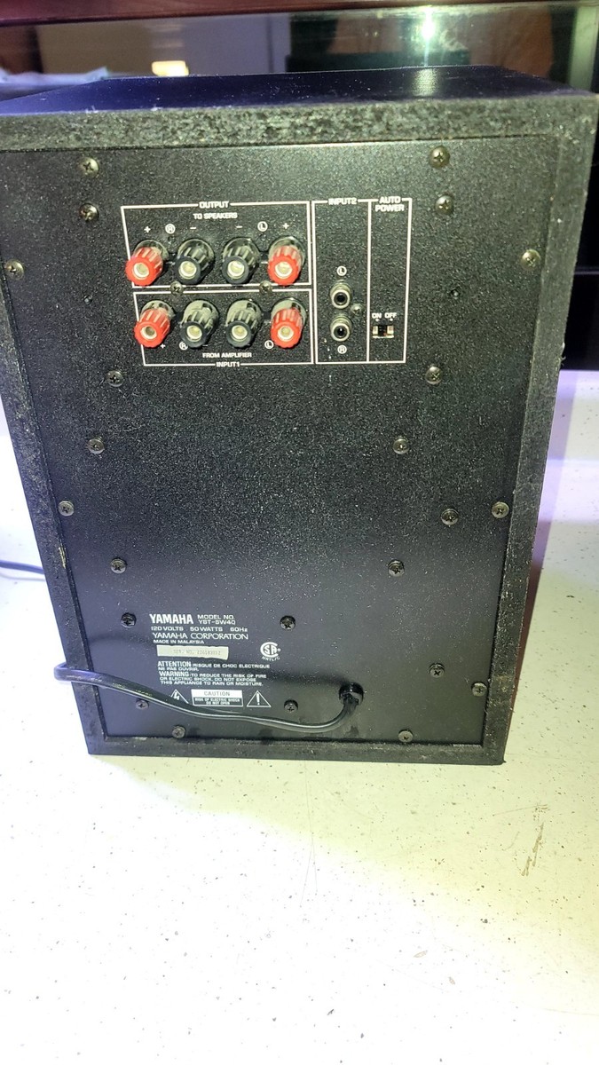 YAMAHA　YST-SW40　ウーファー YAMAHA YST-SW40 Active Servo Processing Subwoofer System 50 Watts