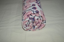 Hand Block 5 Yard Fabric Floral Print 100 Cotton NO TARRIF CHARGES 100 ZK 198