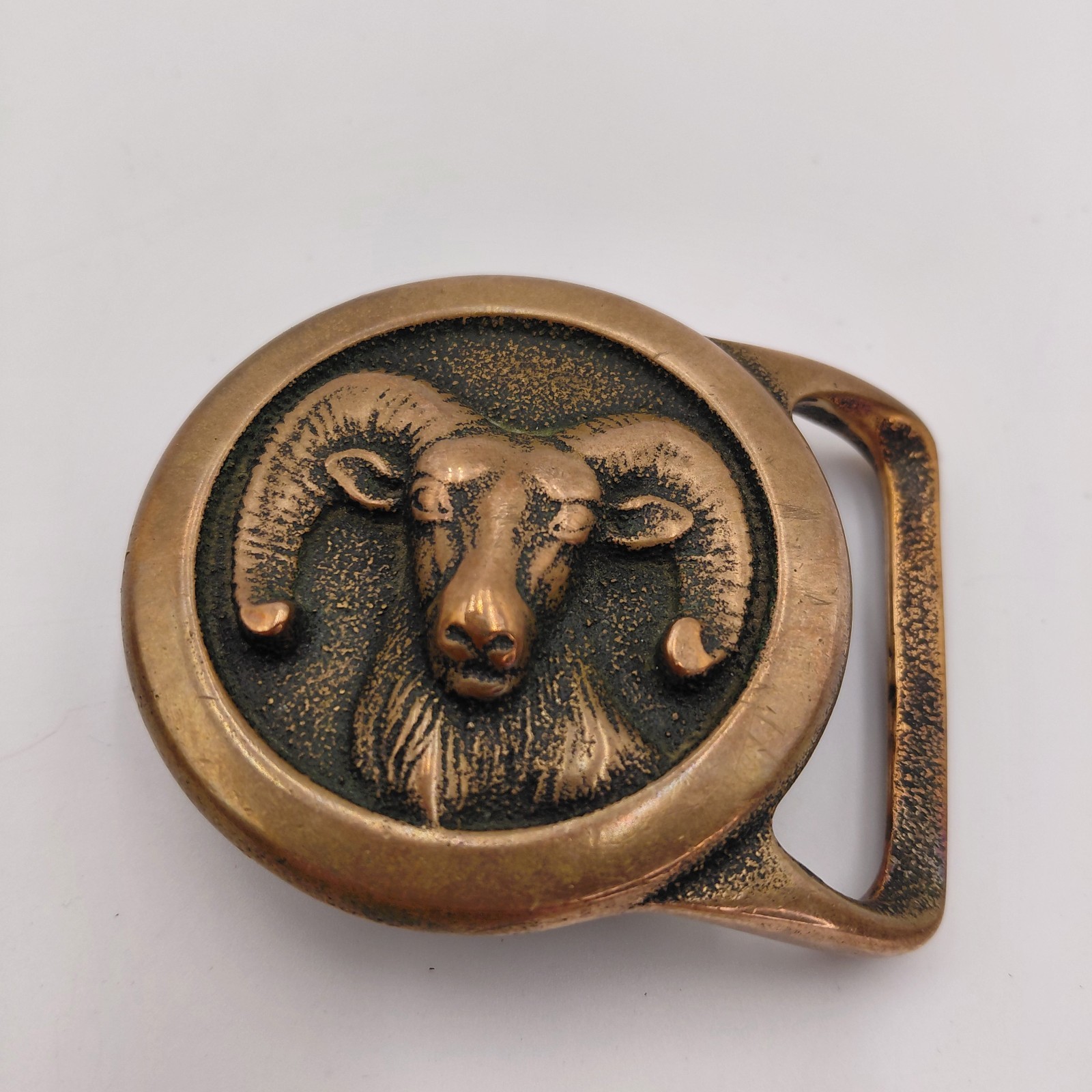 Vtg 70s Tech Ether Guild 1978 Solid Brass Big Hor… - image 1