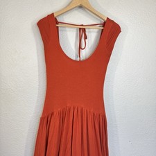 Urban Outfitters Midi Dress Draped Handkerchief Hem Stretch Whimsy Earthy S