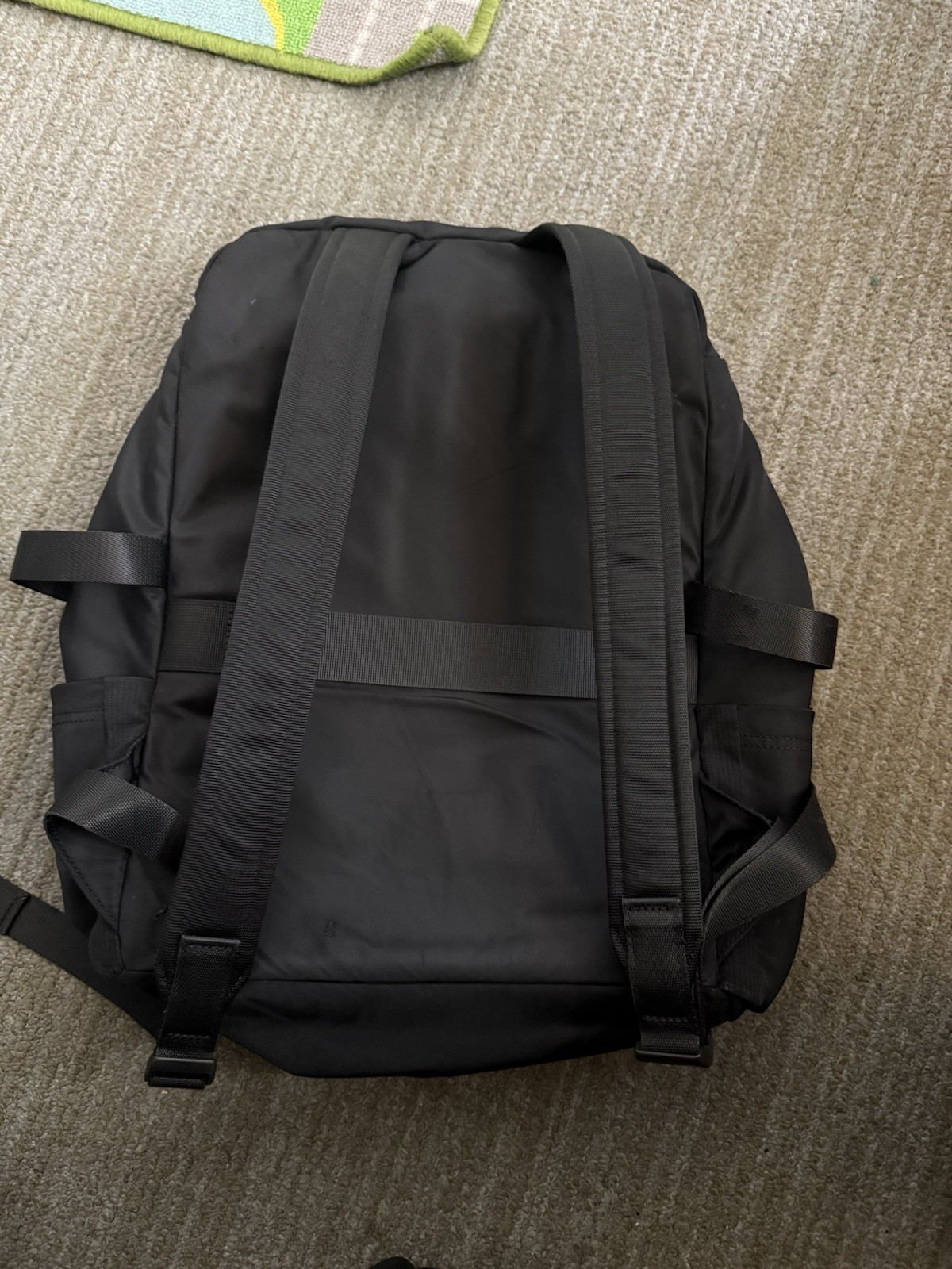 Lululemon Black Backpack Adjustable Strap Zipper … - image 2
