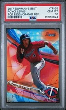 2017 Bowmans Best Royce Lewis Orange Refractor /25 PSA 10