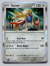 Zacian 136/182 Rare Paradox Rift Pokemon Holo Near Mint