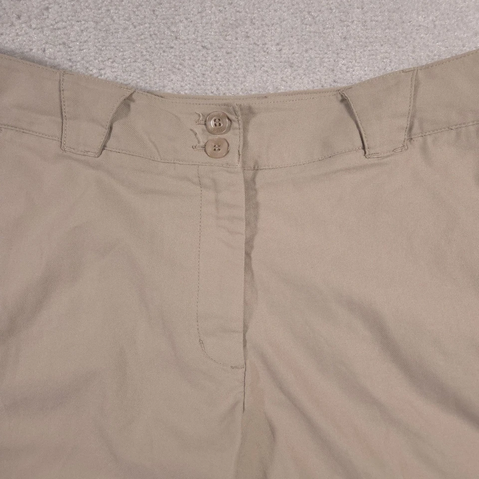 Pantalones Cortos de Golf Nike Dri-Fit Para Mujer 12 Caqui Beige Rendimiento Bolsillos Atléticos Foto 3 de 4