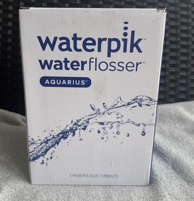 Waterpik Aquarius Water Flosser WP-660 Countertop Oral Irrigator 7 Tips NEW