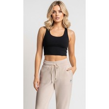 NWT DKNY Sport Women's Fleece Jogging Pants Beige L