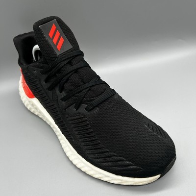 2021 Adidas AlphaBoost Schwarz Weiß Rot EH3313 Herren Uk 9,5 Schuhe Sneaker Turnschuhe