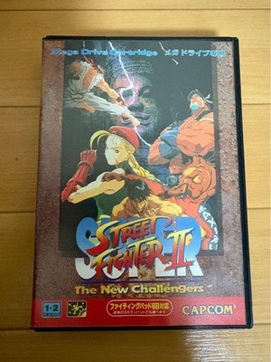 SUPER STREET FIGHTER II 2 Mega Drive MD T-12043 CAPCOM 1994 w/ Box Manual Used