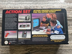 Nintendo Entertainment System NES Duck Hunt/Mario Action Set in scatola con giochi