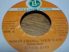 7inch junior reid [woman change your ways] original reggae reggae dancehall