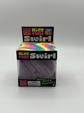 NeeDoh Nice Cube Swirl Pink Purple Black White Rare Colorway Super Solid Squish