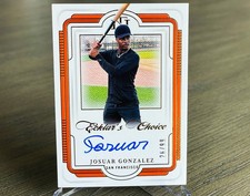 2025 National Treasures JOSUAR GONZALEZ  ON CARD AUTO🔥/99 Ecklers Choice Giants