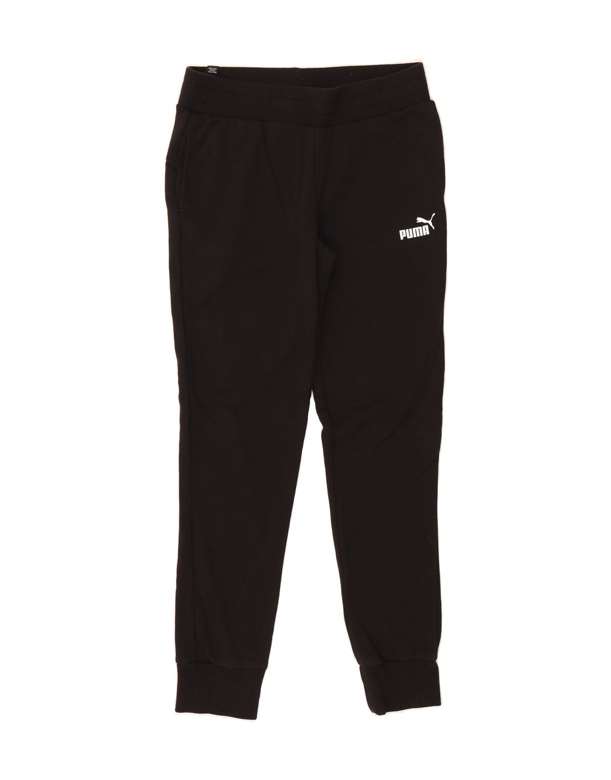 PUMA Womens Tracksuit Trousers Joggers UK 10 Small Black Cotton BV02