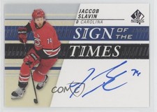 2019-20 SP Authentic Sign of the Times Jaccob Slavin #SOTT-JS Auto 15mi