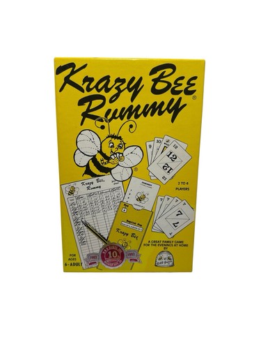 Vintage Krazy Bee Rummy Game 1983 Complete B&B Games - Complete