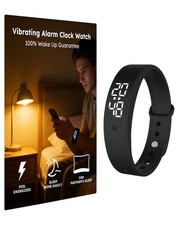 Reloj despertador vibratorio para durmientes pesados, pulsera de despertador silencioso y sma...