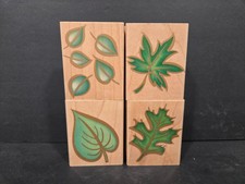 1998 Hero Arts Rubber Stamp, Leaves, Oak, Bold Aspen, Maple