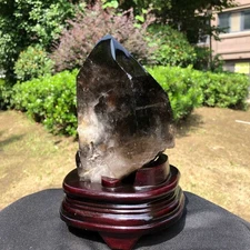 2190G Natural black crystal specimen Quartz mineral specimen crystal Reiki 1818