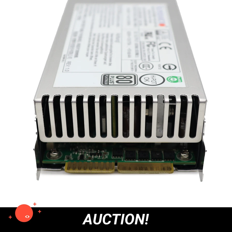 4x Supermicro PWS-920P-SQ 80Plus Platinum power supply 920 Watt - Bild 3 von 4