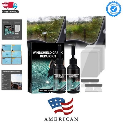 Upgrade , Glass Repair Liquid for Cracks,Windshield Repair Kit for Chips and ...