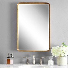 Uttermost 13936 Gold Crofton Rectangular Mirr...